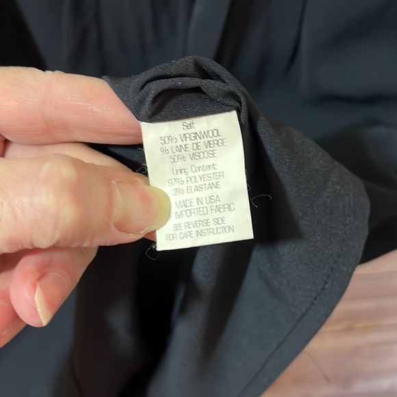 Theory Virgin Wool Navy Blue Dress size 4 EUC - Picture 7 of 10